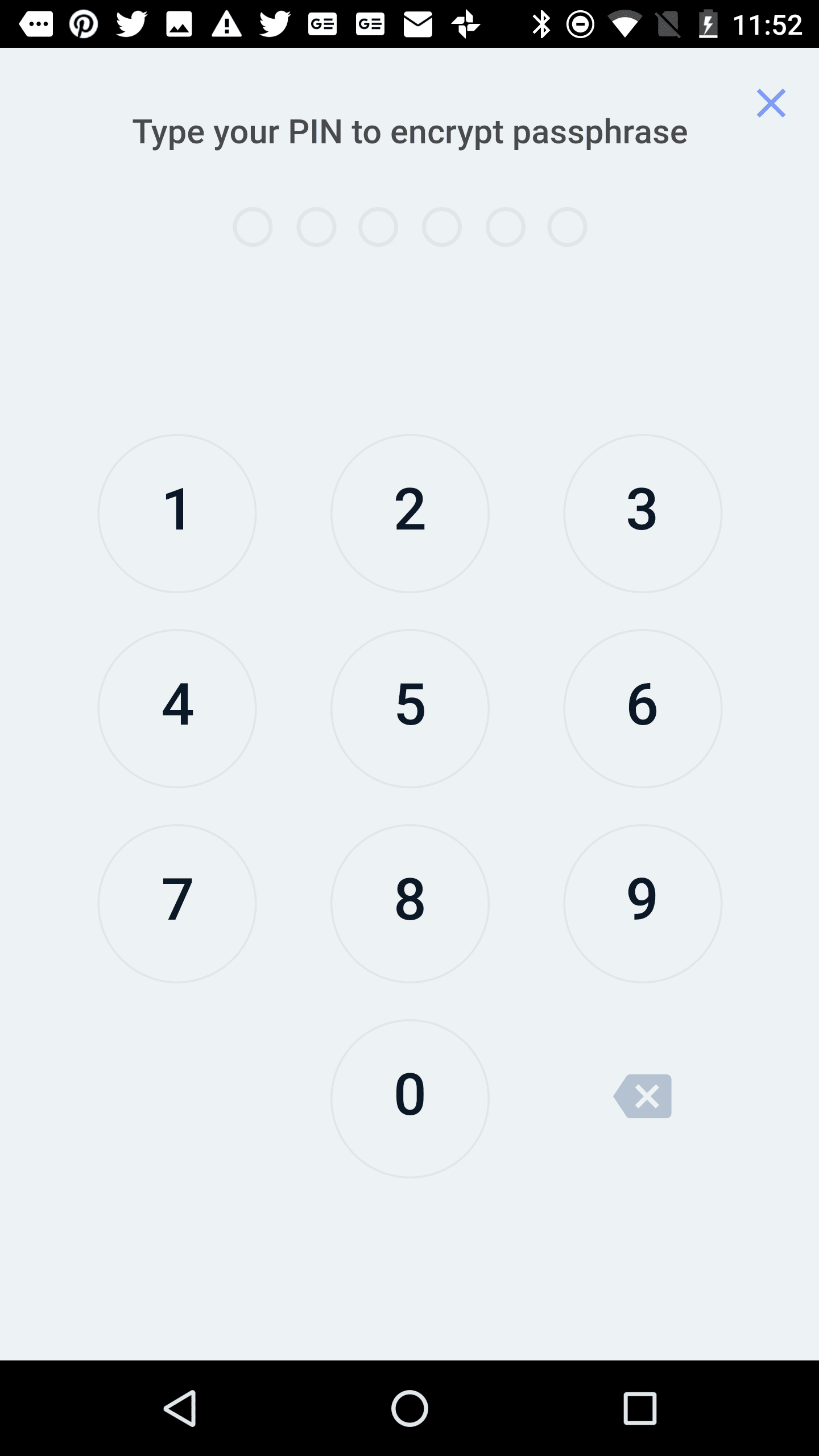 PIN encryption in the Ark mobile wallet